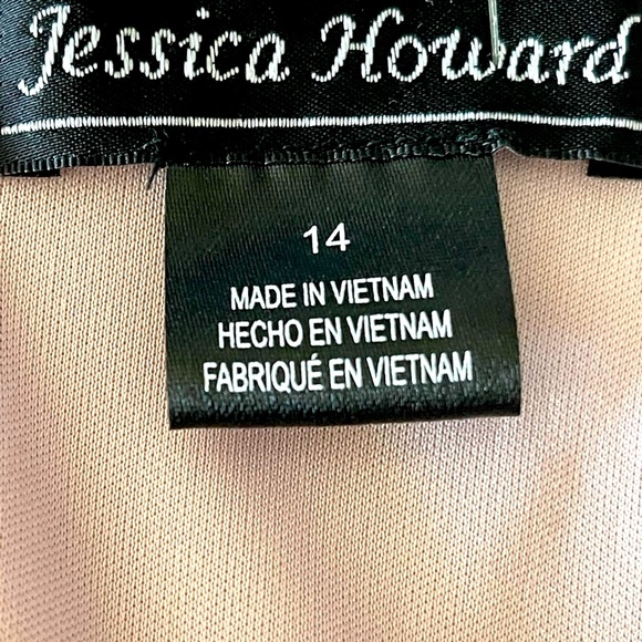 NWT Jessica Howard Carlyle Metallic
Pleated Chiffon Gown - Picture 6 of 8